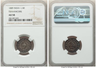 Travancore. Rama Varma VI 1/4 Rupee 1889 AU58 NGC, KM37. Arsenic and blue toning. 

HID09801242017

© 2022 Heritage Auctions | All Rights Reserved