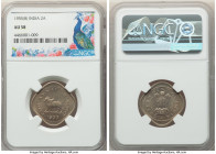 Republic 2 Annas 1955-(B) AU58 NGC, Bombay mint, KM4.2. Lightly circulated, still quite nice with minor toning and waves of luster. 

HID09801242017

...