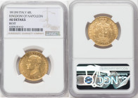 Kingdom of Napoleon. Napoleon I gold 40 Lire 1812-M AU Details (Bent) NGC, Milan mint, KM12. Glimmering golden surfaces. 

HID09801242017

© 2022 Heri...