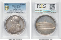 Papal States. Pius IX Specimen Medal 1863 SP62 PCGS, Rinaldi-57. 

HID09801242017

© 2022 Heritage Auctions | All Rights Reserved