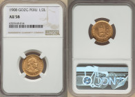 Republic gold 1/2 Libra 1908-GOZG AU58 NGC, Lima mint, KM209, Fr-74. 

HID09801242017

© 2022 Heritage Auctions | All Rights Reserved
