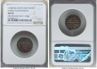 Alexander III (1249-1286) Penny (1280-1286) AU53 NGC, Second coinage, S-5055. 1.43gm. ALEXANDER DEI GRA Crowned bust left / REX SCOTORVM Long cross fo...