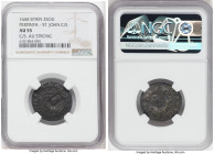 French Occupation. Perpinya Counterstamped 2 Sols (2 Sueldos) 1644 AU55 NGC, KM12.1. St. John Counterstamp (AU Strong). 

HID09801242017

© 2022 Herit...
