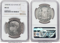 Alfonso XIII 5 Pesetas 1898(98) SG-V MS62 NGC, Madrid mint, KM707. 

HID09801242017

© 2022 Heritage Auctions | All Rights Reserved