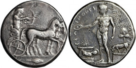 Sicily, Selinos AR Tetradrachm, c. 455-415 BC.