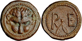 Magna Graecia, Bruttium, AE13, c. 400-375 BC, Rhegion.