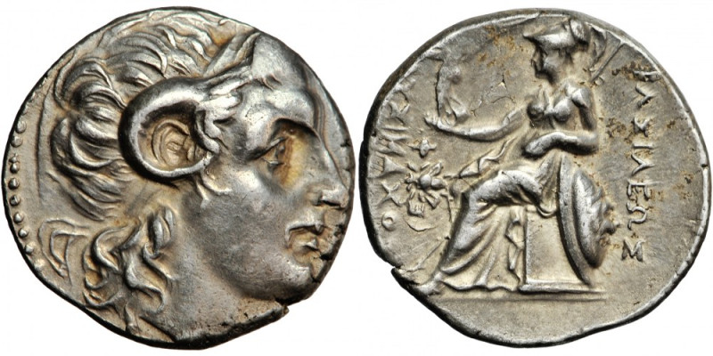THRACIAN KINGDOM. Lysimachus (305-281 BC). AR Drachm. Ephesos, c. 294-287 BC.
O...