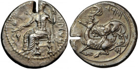 Cilicia, Tarsus AR Stater. Mazaios, satrap of Cilicia, 361-334 BC.