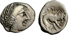 Celtic coins, north Italy, Salluvii, drachm, imitation of Massalia, ‘Wolf’ type - 1. stage, late 2nd century BC, uncertain mint