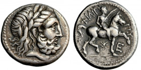 East Celts, Carpathian Basin, tetradrachm, early imitation of Philip II of Macedon, 4th-3rd century BC, uncertain mint