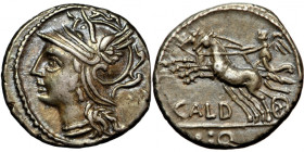 Roman Republic, C. Coelius Caldus, AR Denarius, 104 BC, Rome mint