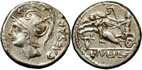Roman Republic, L. Julius Caesar Denarius, AR Denarius, 103 BC., Rome mint