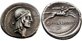 Roman Republic, C. Piso Frugi. Denarius, 3,89 g, 67 BC, mint of Rome.