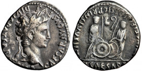 Roman Empire, Augustus (27 BC-AD 14), AR Denarius, 2 BC - circa AD 13, mint of Lugdunum