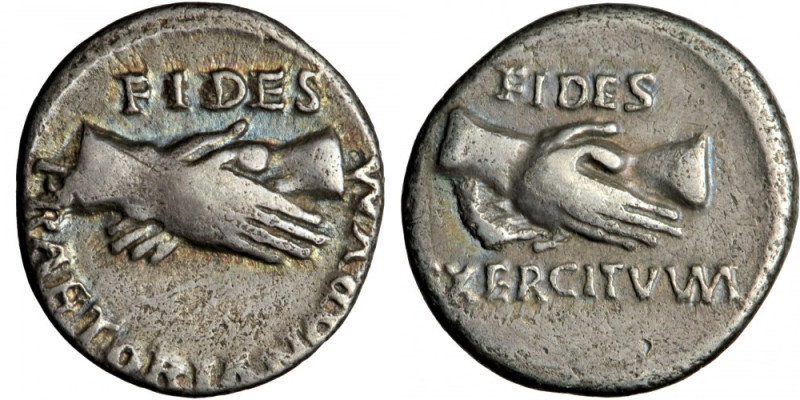 Roman Imperial, Rhine Legions. Anonymous, circa May-June 68. Denarius, uncertain...