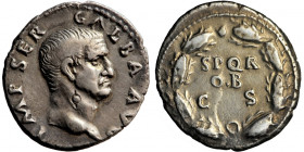 Roman Empire, Galba (68-69), AR Denarius, AD 68-69, mint of Rome