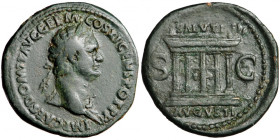 Roman Imperial, Domitian (81-96), AE As, AD 85, mint of Rome