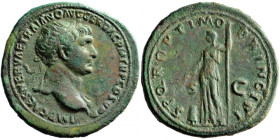 Roman Empire, Trajan (98-117), AE Sestertius, AD 107, mint of Rome.