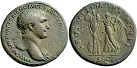 Roman Empire, Trajan (98-117), AE Sestertius, AD 107, mint of Rome