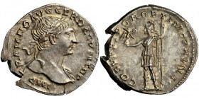 Roman Empire, Trajan (98-117), AR Denarius, AD 107-111, mint of Rome