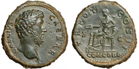 Roman Imperial, Aelius, AE Sestertius, AD 137, mint of Rome