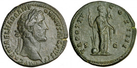 Roman Imperial, Antoninus Pius (138-161), AE Sestertius, AD 151-152, Rome mint.