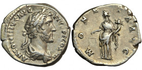 Roman Imperial, Antoninus Pius (138-161), AR Denarius, AD 140-144, Rome mint.