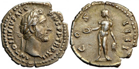 Roman Imperial, Antoninus Pius (138-161), AR Denarius, AD 149, Rome mint.