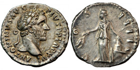 Roman Imperial, Antoninus Pius (138-161), AR Denarius, AD 148-149, Rome mint.