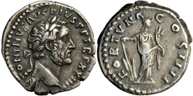 Roman Imperial, Antoninus Pius (138-161), AR Denarius, AD 159-160, Rome mint.