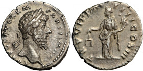 Roman Imperial, Lucius Verus (161-169), AR Denarius, AD 167, Rome mint.