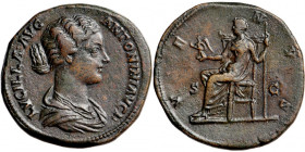 Roman Imperial, Lucilla (164-182), AE Sestertius struck under Marcus Aurelius, AD 164-169, Rome mint.