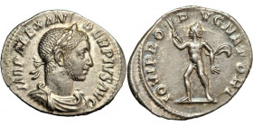 Roman Imperial, Severus Alexander (222-235), AR Denarius, AD 231, Rome mint.
