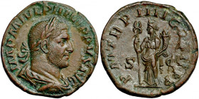 Roman Empire, Philip I, AE Sestertius, AD 247, mint of Rome.