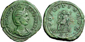 Roman Imperial, Otacilia Severa (244-249), AE Sestertius, AD 244-249, Rome mint.