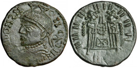 Uncertain Germanic Tribes. Pseudo-Imperial coinage. Mid 4th-early 5th century AD. Æ 17 mm (3.16 g, 5h). Imitating a Siscia mint Æ Follis of Constantin...