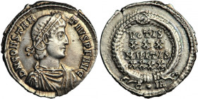 Roman Imperial, Constantius II (337-361), AR Siliqua, AD 351-355, Constantinople mint.