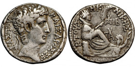Roman Provincial, Syria, Augustus (27 B.C.- A.D. 14), AR Tetradrachm dated year 28 of the Actian Era and Cos. XII (4/3 B.C.), Antioch mint.