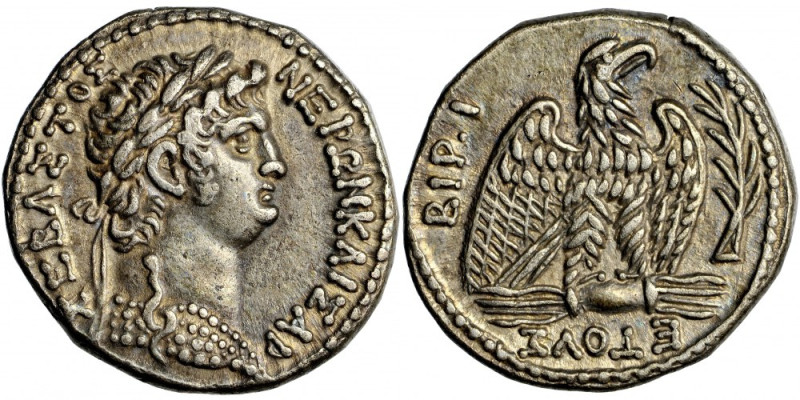 Roman Provincial, Syria, Nero (54-68), AR Tetradrachm dated RY 10 and year 112 o...