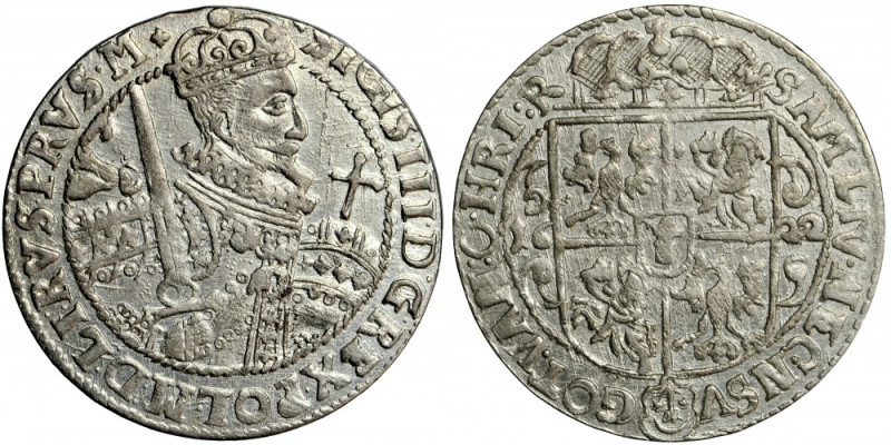 Sigismund III, Crown of Poland, ort 1622, Bydgoszcz The Lithuanian Knight withou...