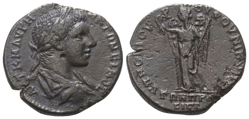 Moesia Inferior. Nikopolis. Elagabalus (218 - 222 n. Chr.).

 Bronze.
Vs: Dra...