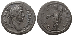 Moesia Inferior. Odessos. Elagabalus (218 - 222 n. Chr.).

 Bronze.
Vs: Kopf mit Lorbeerkranz rechts.
Rs: Männliche Gottheit (großer Gott von Odes...