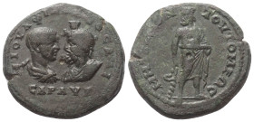 Moesia Inferior. Tomis. Philippus II. (244 - 247 n. Chr.) und Serapis.

 Bronze.
Vs: Büste des Philippus mit Paludament und Panzer und drapierte Bü...