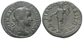 Thrakien. Hadrianopolis. Gordianus III. (238 - 244 n. Chr.).

 Bronze.
Vs: Büste mit Lorbeerkranz, Paludament und Panzer rechts.
Rs: Demeter mit l...