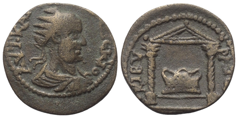 Phrygien. Kibyra. Traianus Decius (249 - 251 n. Chr.).

 Bronze.
Vs: Büste mi...