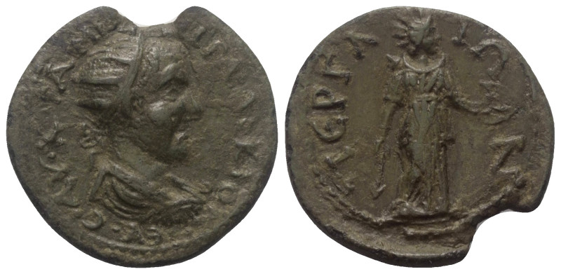 Pamphylien. Perge. Traianus Decius (249 - 251 n. Chr.).

 Bronze.
Vs: Büste m...