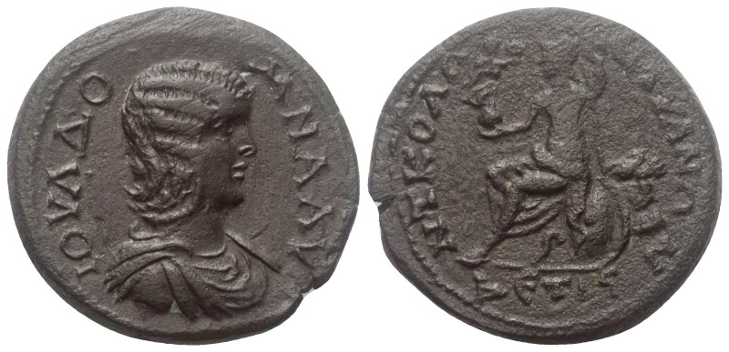 Kappadokien. Tyana. Iulia Domna.

 Bronze. 212 - 213 n. Chr. (Jahr 16).
Vs: D...