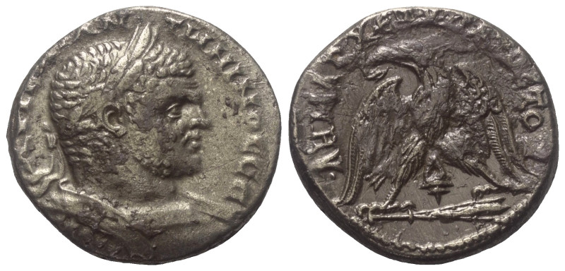 Phönikien. Tyros. Caracalla (197 - 217 n. Chr.).

 Tetradrachme (Silber). Ca. ...