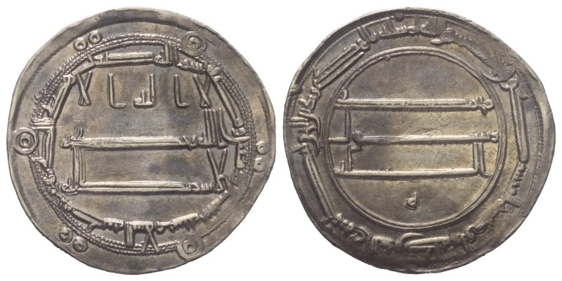Abbasiden. ar-Rashid (170 - 193 H. / 786 - 809).

 Dirham (Silber). 189 H. Mad...