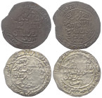 Rasuliden. al-Muzaffar Yusuf bin 'Umar (647 - 694 H. / 1249 - 1295).

 Dirham (Silber). Ohne Jahr.
Lot (2 Stück):

Vs: Bismillah, Anfang der Sure...